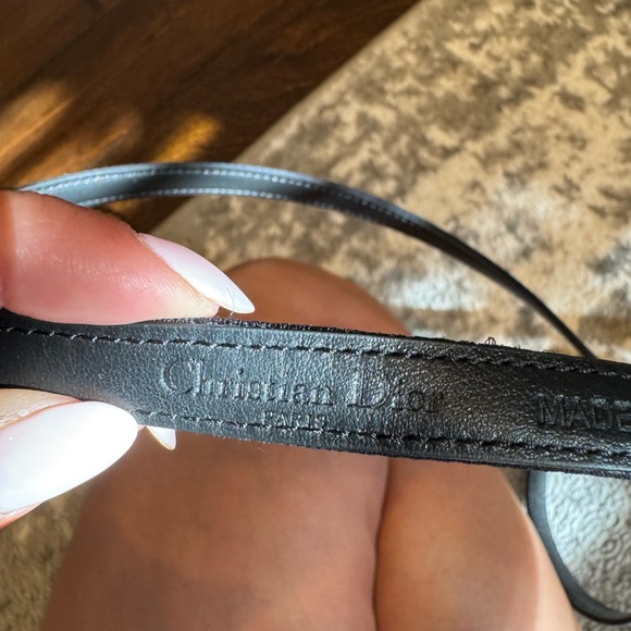 100% Authentic Christian Dior Elegant Black Belt main image 6